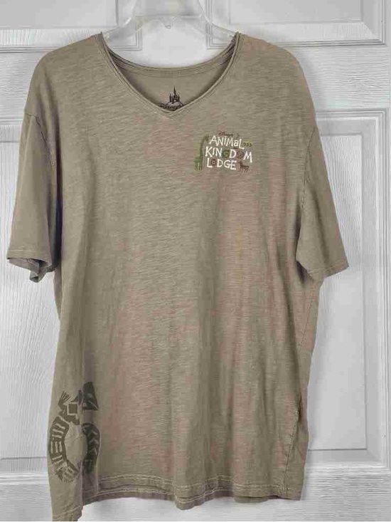 Other - Khaki Short-Sleeve V-Neck Tee